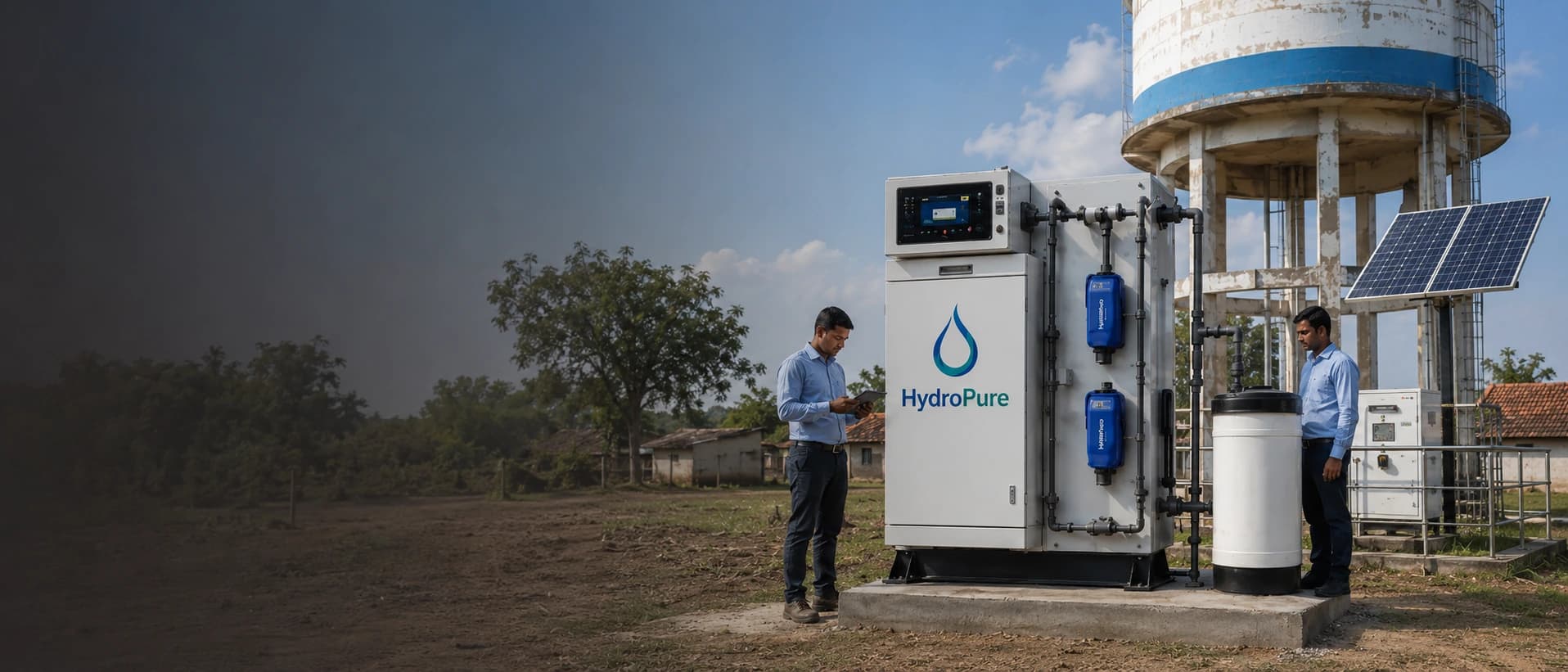 Rural Water Supply Chlorination Hydroscope solution visual