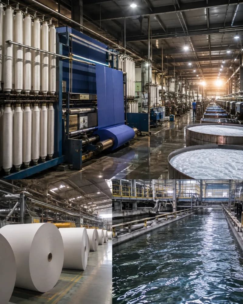 Textile, pulp and paper