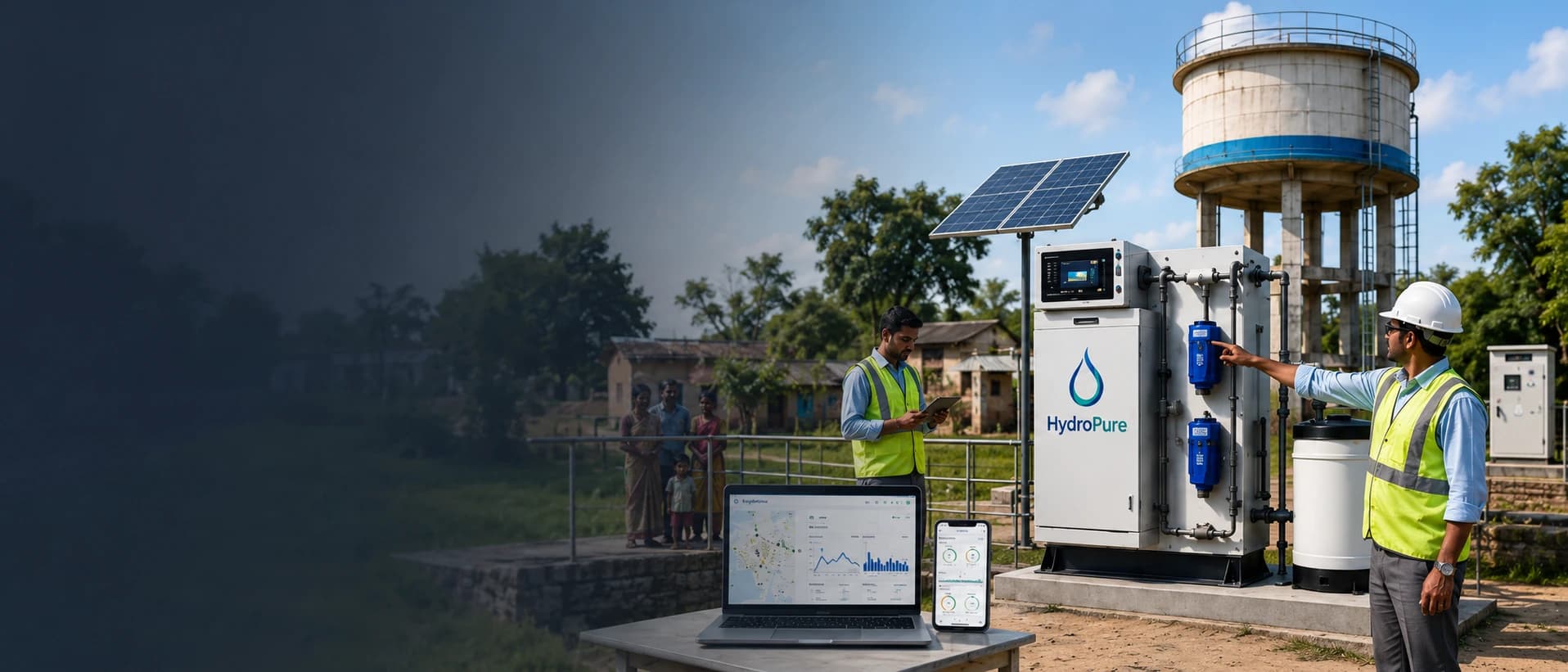 Complete HydroVerse ecosystem connection across pumps, tanks, sensors, chlorination and the cloud dashboard